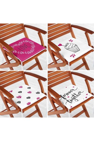 Nish & Royal Set de perne pentru scaune cu fermoar, 4 piese, concept de Ziua ...
