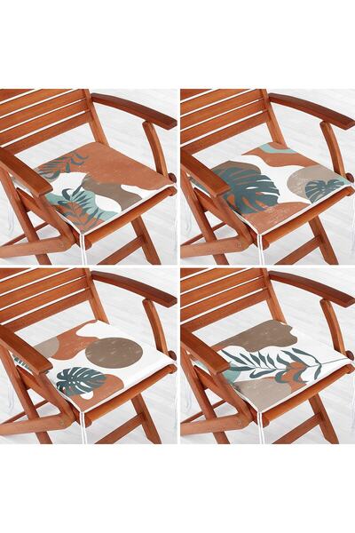 Nish & Royal Set de perne pentru scaune moderne, cu fermoar, cu imprimare dig...