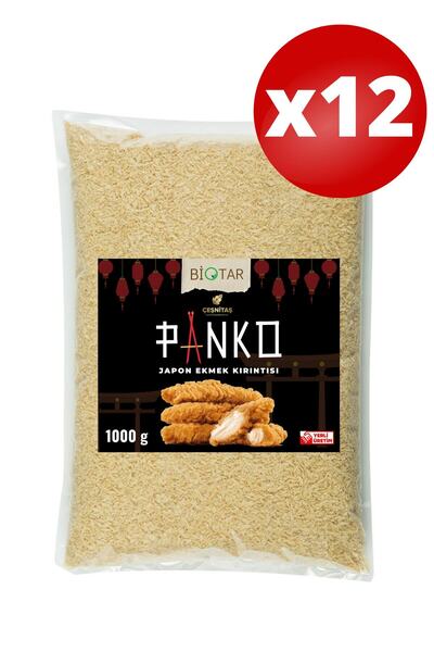 BİOTAR Takumi Panko Çıtır Kaplama ( Ekmek Kırıntısı ) 1000 gr X 12 Ad Bread C...