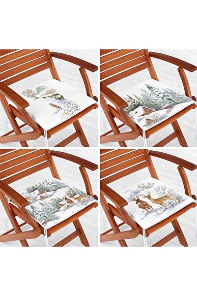 Nish & Royal Set de perne pentru scaune moderne, cu fermoar, imprimat digital...