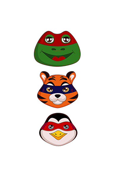 kidspartim Herojske maske, paket od 3 komada
