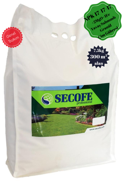 Secofe Proplus Çim Gübresi NPK 17-17-17 + 2MgO + 1Fe 7,5 kg Genel Bakım
