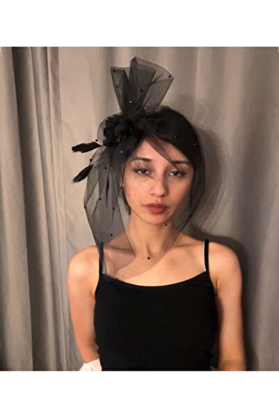 bbays new trend SİYAH VUALET,NİKAH ŞAPKA,GELİN SAÇ AKSESUAR,BALO KEP,VUALET,S...