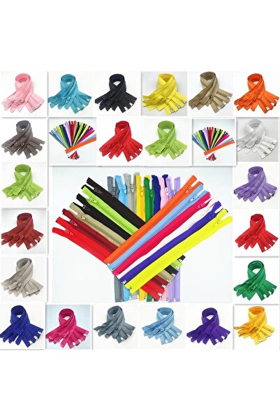 e tuhafiye Pachet colorat de 50 de tip 10 (T10) - Fermoar pentru îmbrăcăminte...