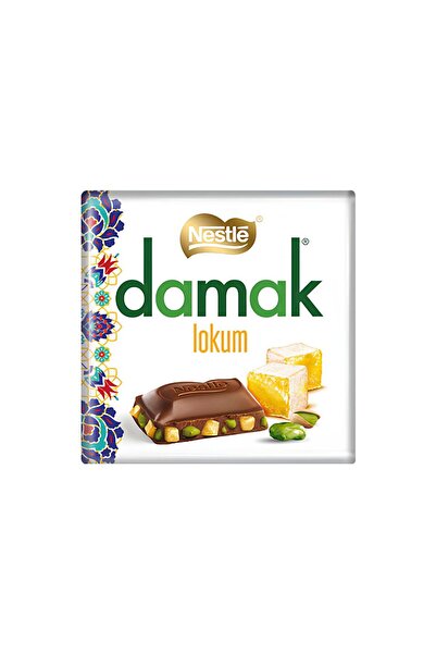 Nestle Yeni Damak Lokum Antep Fıstıklı Kare Çikolata 60 Gr x 12 Adet