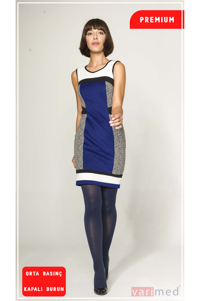 Varimed 3231 Premium Ccl2 Orta Basınç Diz Üstü Kapalı Burun Çorabı