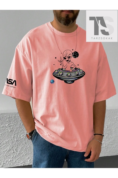 Tarzsokak Tricou cu imprimeu astronaut pentru bărbați