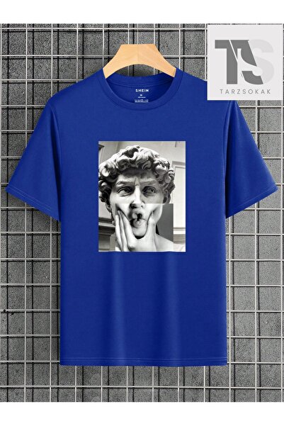 Tarzsokak Ανδρικό μπλουζάκι με στάμπα αγάλματος