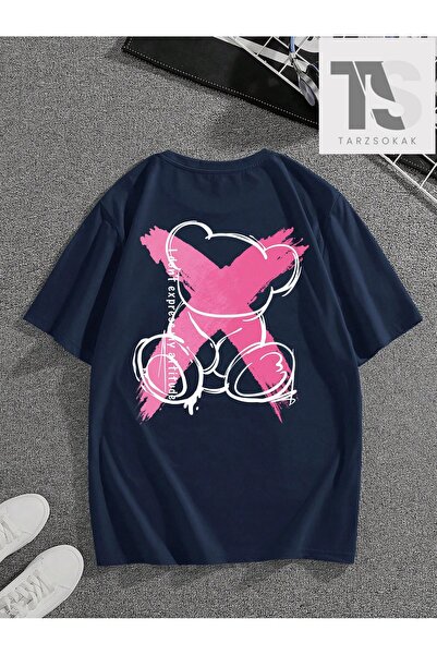 Tarzsokak Tricou pentru bărbați cu imprimeu litere și urs