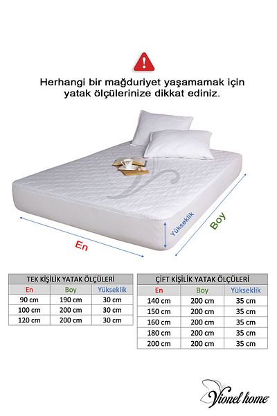 Vionel Home Cotton Bed Mattresses |   Full Edge |   Impermeable |   Single, Double, King |   Protective Sheet