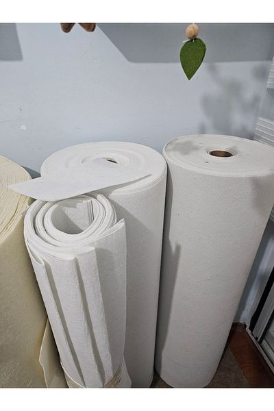 DÖNENCİX Meter Thin Felt Fabric 1 Mm 100 Cm White