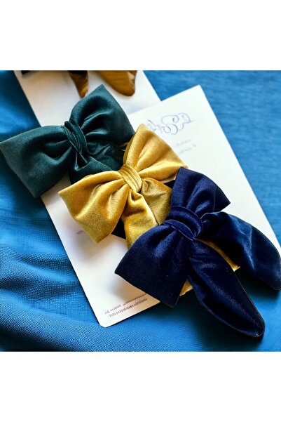 alsaccessories Set de agrafe de păr automate triplu cu fundă model cu coadă d...