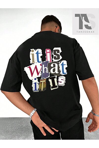 Tarzsokak Tricou cu mânecă scurtă cu imprimeu slogan pentru bărbați