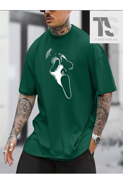 Tarzsokak Tricou cu mânecă scurtă și guler rotund cu imprimeu urs și litere p...