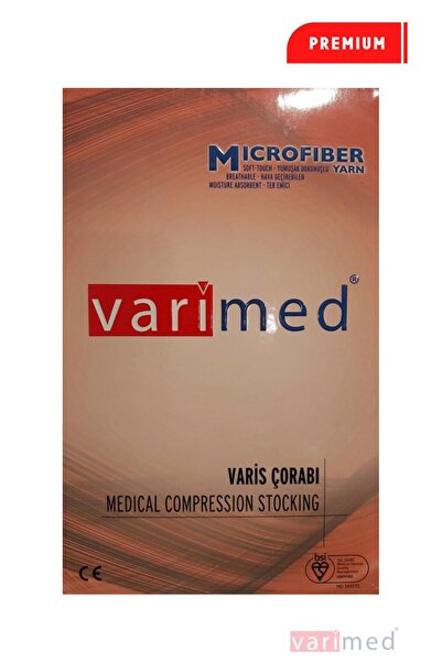 Varimed 3210 Premium CCL2 Orta Basınç Diz Altı Açık Burun Normal Boy Çorabı