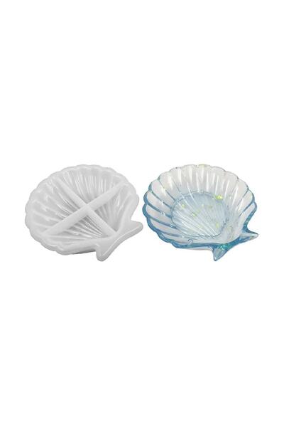 Getshop Alışveriş Pazarı Epoksi Deniz Kabuğu Çerezlik ve Tabak Silikon Kalıbı