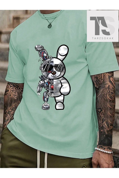 Tarzsokak Tricou cu mânecă scurtă cu imprimeu ursuleț de desene animate pentr...