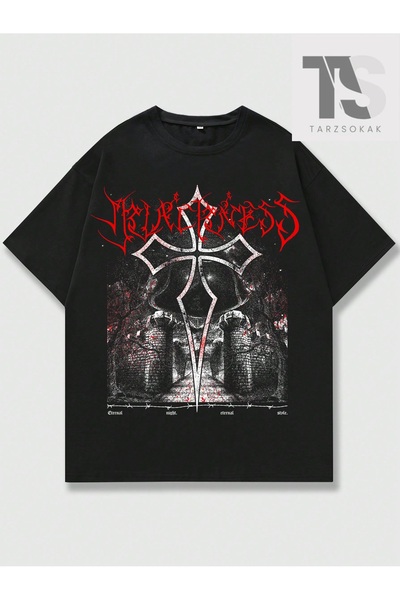 Tarzsokak Tricou casual cu mânecă scurtă pentru bărbați, cu model Crucea Roși...