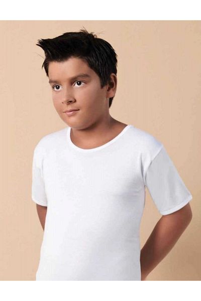 Şahinler Tricou cu mânecă scurtă pentru băieți - decolteu, bumbac pieptănat