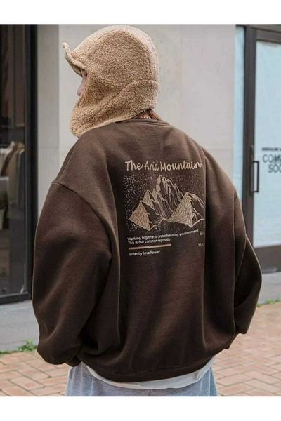 Elvino φούτερ με στάμπα unisex oversize