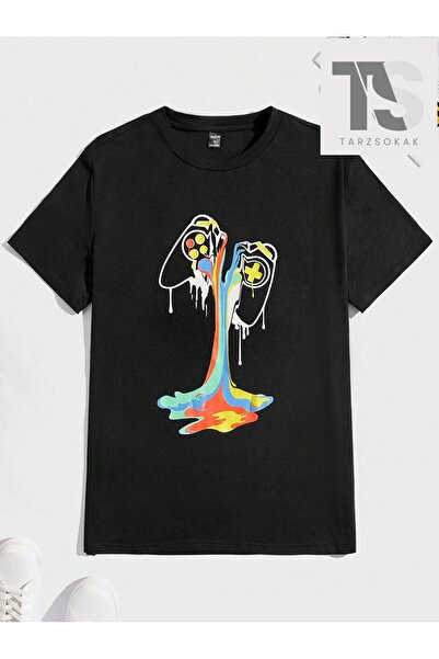 Tarzsokak Tricou cu mânecă scurtă Hypemode cu imprimeu pentru controler de joc