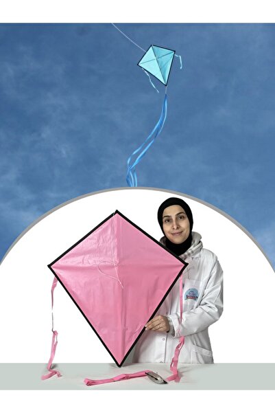 GÜLEN UÇURTMA Kumaş Çerçeveli Elmas Uçurtma / Düz Renk