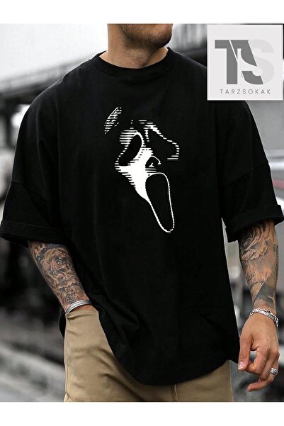 Tarzsokak Tricou cu mânecă scurtă Ghost Face pentru bărbați LEGND