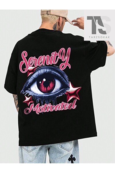 Tarzsokak Tricou pentru bărbați cu guler rotund, cu imprimeu și model cu litere