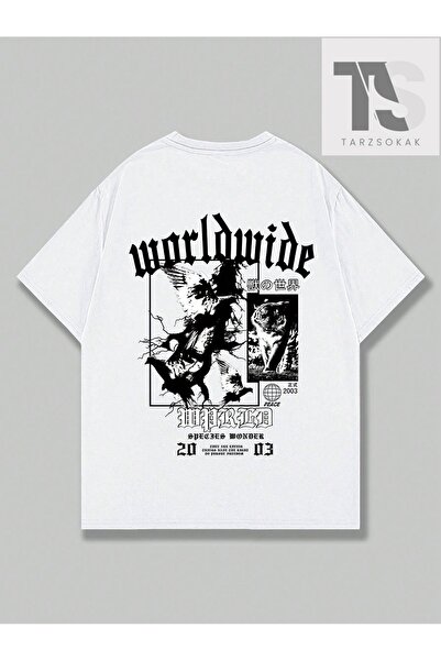 Tarzsokak Grunge Punk muška majica sa orlom i sloganom Štampano T-shirt