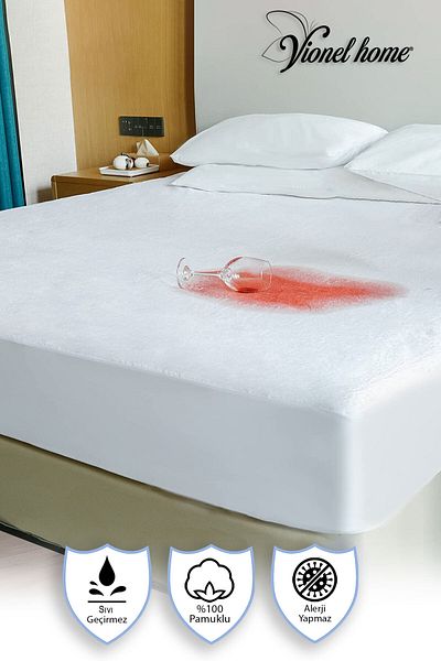 Vionel Home Cotton Bed Mattresses |   Full Edge |   Impermeable |   Single, Double, King |   Protective Sheet