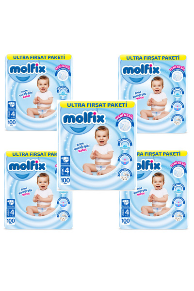 Molfix Bebek Bezi Ultra Fırsat Paketi 4 Numara 500'lü