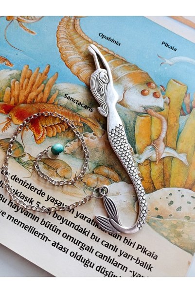 PİRAMİGO Mermaid Metal Bookmark Silver Plated