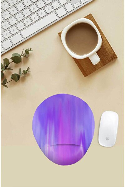 Gizeo Concept Mouse Pad με μωβ μοτίβο με υποστήριξη καρπού