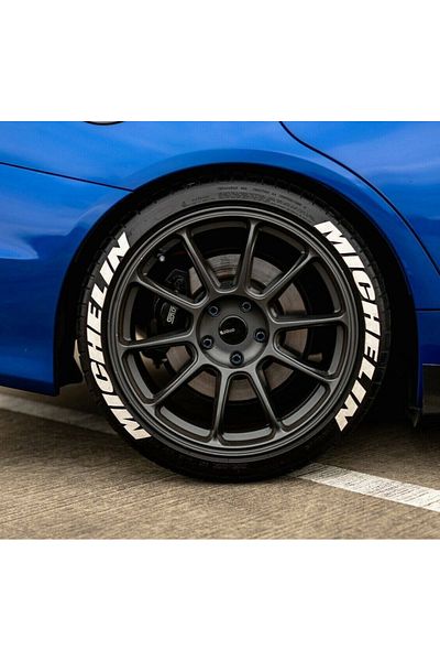 bombtire Michelin New Model Embossed Auto/Motor Sticker - Rubber Lettering, 2.5 cm