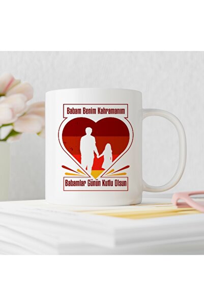 ART HEDİYE Father's Day 71 Dad My Hero Mug Cup