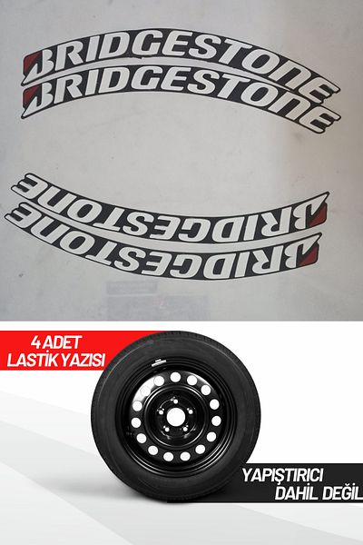 bombtire ملصق حروف إطارات السيارات ثلاثي الأبعاد للدراجات النارية والسيارات من Bridgestone، 4 قطع
