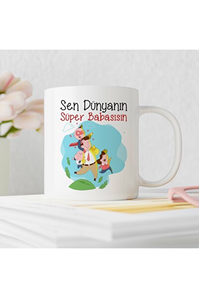 ART HEDİYE كوب بتصميم عيد الأب العاشر، أنت الأب الخارق في العالم