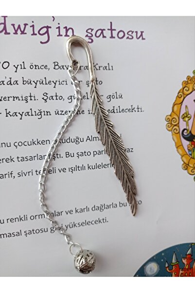 PİRAMİGO إشارة مرجعية من الريش المعدني بطرف كروي مطلي بالفضة