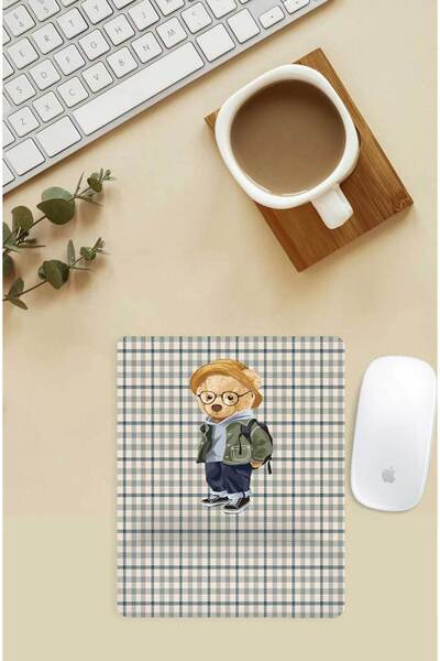 Gizeo Concept Gezgin Teddy Desenli Bilek Destekli Mouse Pad