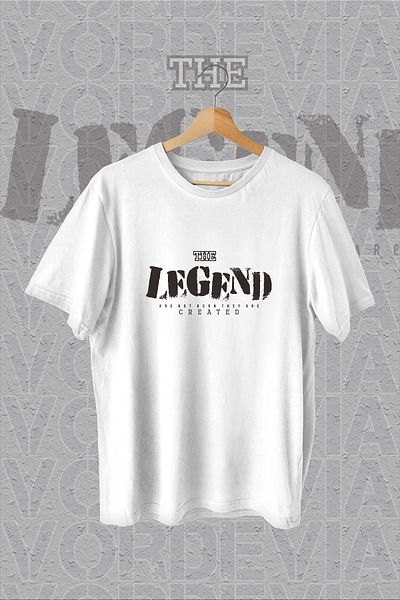Vordevia The Legend Printed Λευκό Oversize T-Shirt