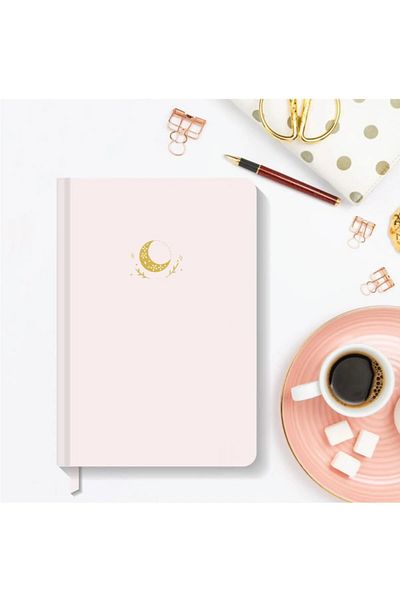 AKILLICA Notebook - 13,5x20 Cm Powder Color Hardcover Notebook with Hard Cover and Dots