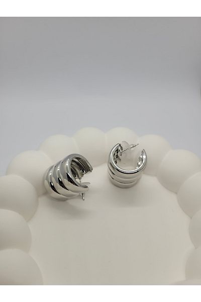 LİLİA Triple Conjoined Hoop Earrings