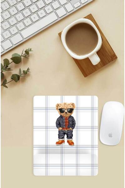 Gizeo Concept Mouse Pad cu model Teddy cu suport pentru încheietura mâinii