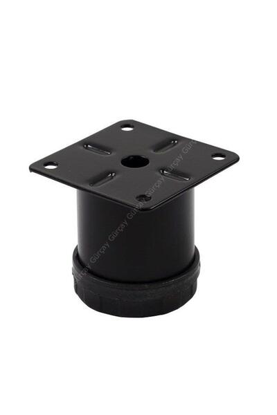 Gürçay Metal Mobilya Ayağı Siyah Çap 42mm - 5cm (4 Adet)