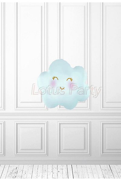 LOTUS PARTY 1 Piece Cute Clouds Blue Cloud Foil Balloon Gender Reveal Hospital Room Ornament