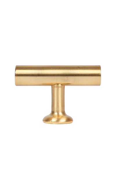 Gürçay Luxury Eva Handle Matte Gold Button (2 Pieces)