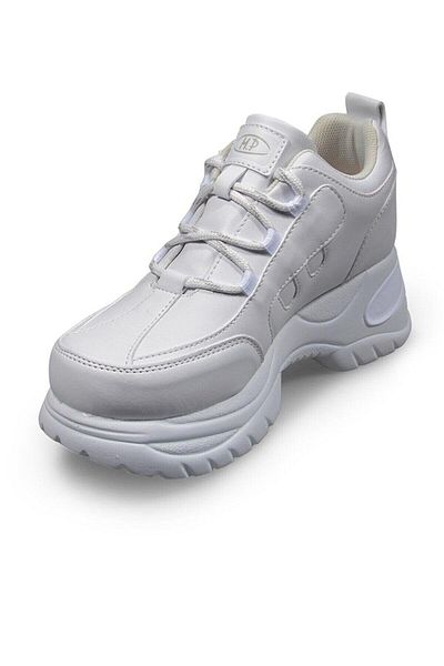 M.P. M.P 305 White - High Wedge and Light Sole Sports Shoes
