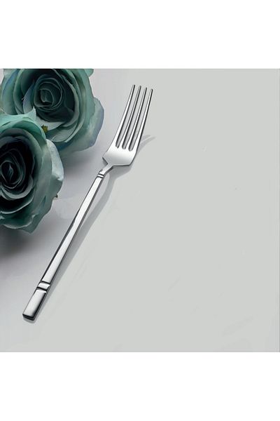 AHİR TİCARET Inter Steel Erva Model Sweet Fork 12 Pieces