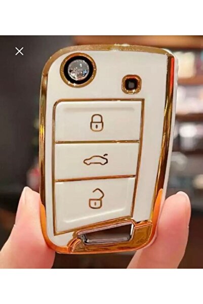 EBG İSTANBUL Seat Leon Fr Ibiza Arona Tarraco Lux Nano Protecție (Husă) Alb Aur