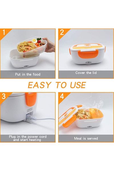 HEPBİMODA Food Container with Heater Corded Food Storage Container Feeding Container